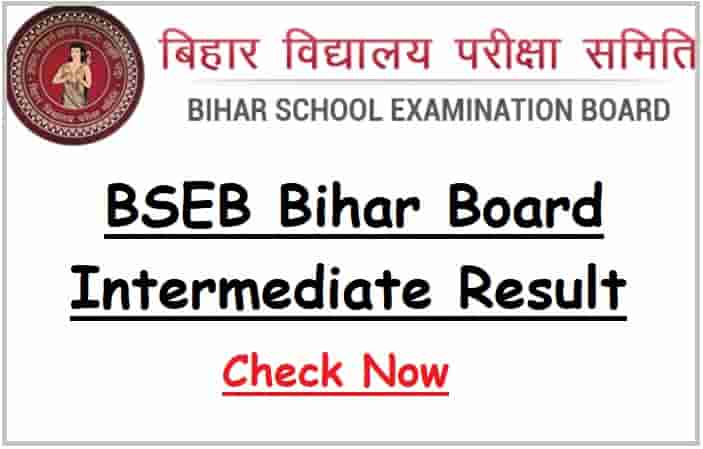 BSEB Bihar Board Intermediate Result