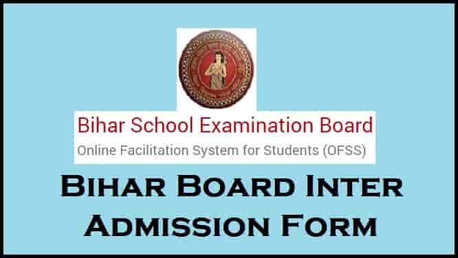 Bihar BSEB OFSS Inter Admission Online Form Apply