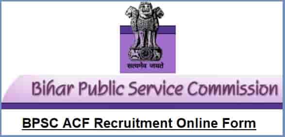 BPSC ACF Recruitment Online Form