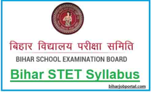 Bihar STET Exam Syllabus