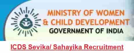 ICDS Bihar Anganwadi Sevika Sahayika Recruitment