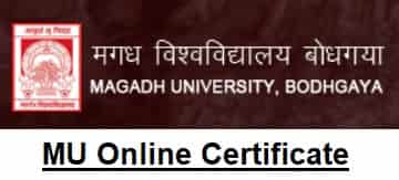 Magadh University Download Online Certificate