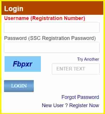 SSC CPO SI ASI Online Form