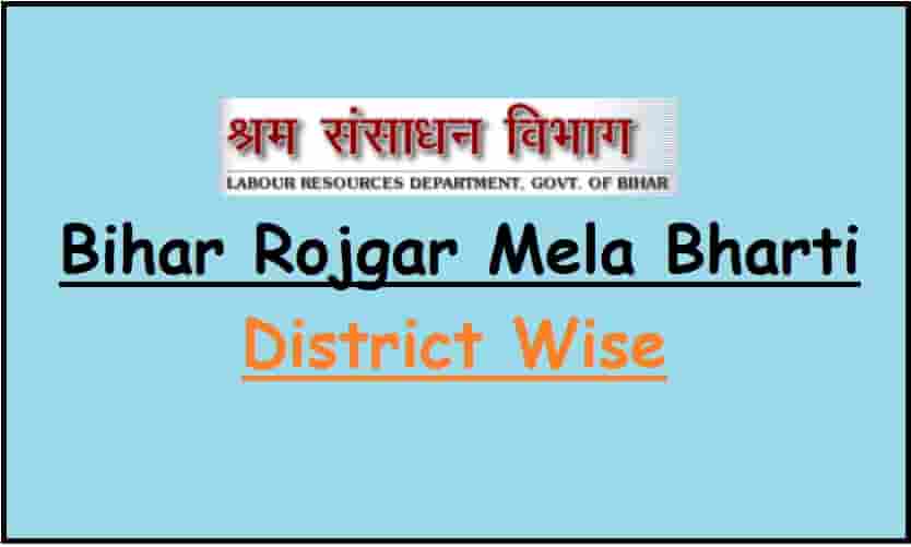 Bihar Rojgar Mela Bharti