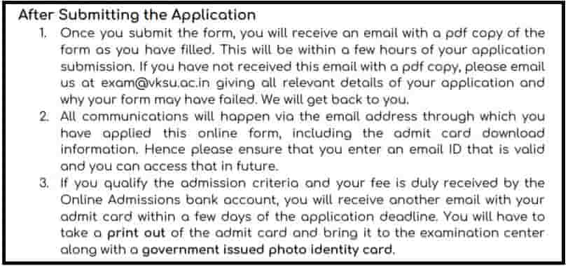 How to Apply for VKSU M.ed Admission Online Form 2020