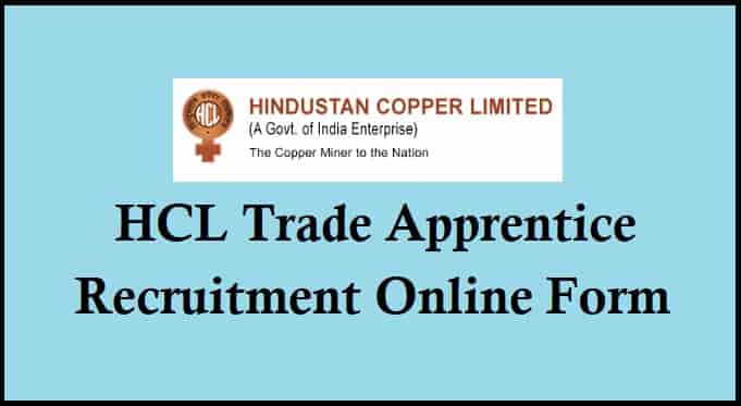 HCL Trade Apprentice Recruitment