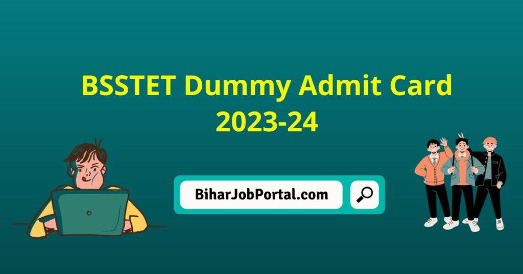 BSSTET Dummy Admit Card