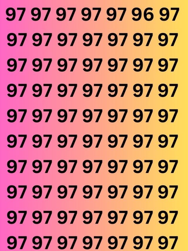 Number 96 is Hidden Somewhere Between the 97 Number find it