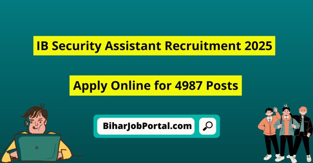 IB Security Assistant Recruitment 2025
