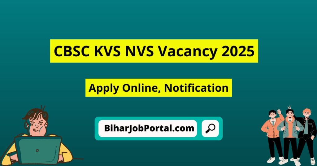 CBSC KVS NVS Vacancy 2025
