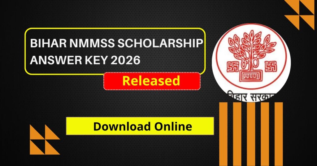 Bihar NMMSS Scholarship Answer Key 2026